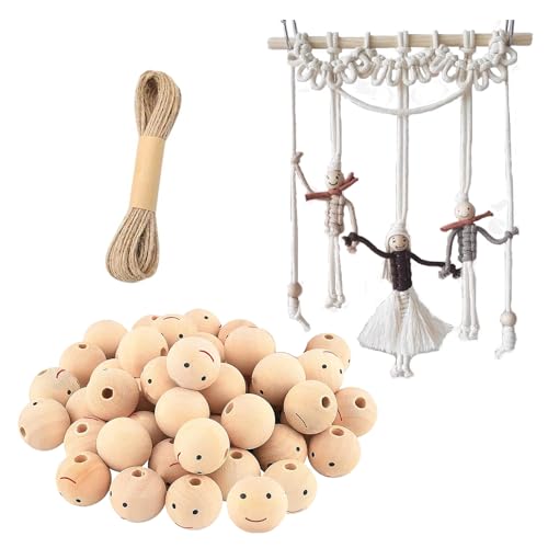 60 Stück Holzkugeln mit Gesicht 20mm Natur Smile Face Holzperlen mit Loch Holz Kugeln Runde Holz Perlen Bastel Perlen Makramee Schmuck Perlen für DIY Handgefertigte Dekorationen Bastelperlen 60 Stück Holzkugeln mit Gesicht 20mm Natur Smile Face Holzperlen mit Loch Holz Kugeln Runde Holz Perlen Bastel Perlen Makramee Schmuck Perlen für DIY Handgefertigte Dekorationen Bastelperlen von May Huang