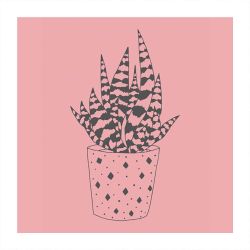 Stempel Aloe Vera rosa 35x45mm Stempel Aloe Vera rosa 35x45mm von May&Berry