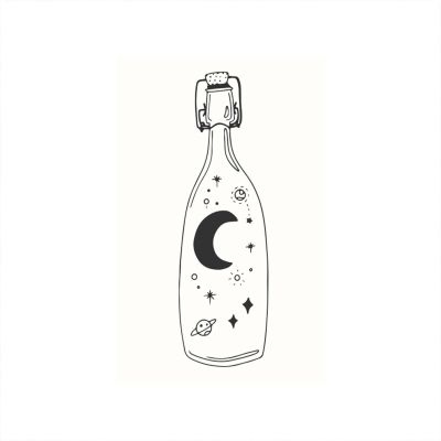 Stempel Flasche weiß 35x55mm Stempel Flasche weiß 35x55mm von May&Berry