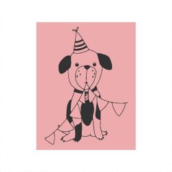 Stempel Hund rosa 35x45mm Stempel Hund rosa 35x45mm von May&Berry