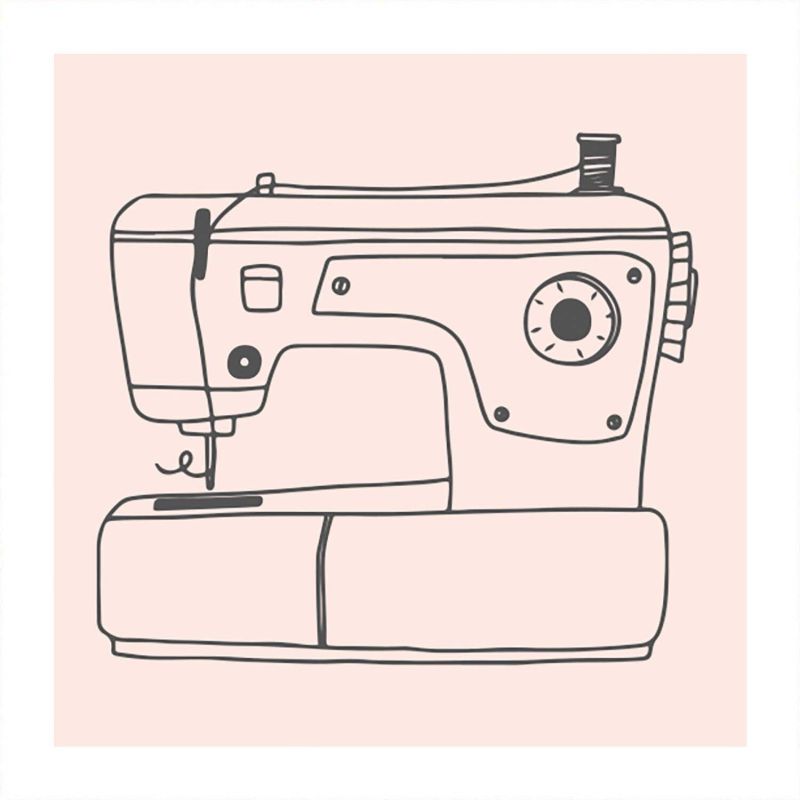 Stempel Nähmaschine 45x45mm Stempel Nähmaschine 45x45mm von May&Berry