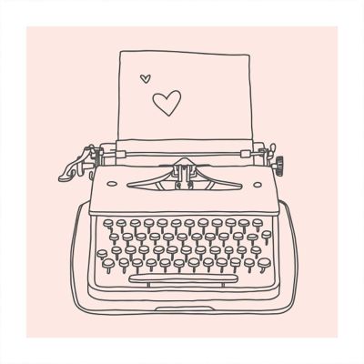 Stempel Schreibmaschine nude 45x45mm Stempel Schreibmaschine nude 45x45mm von May&Berry