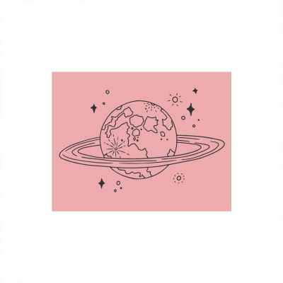 Stempel Weltkugel rosa 35x45mm Stempel Weltkugel rosa 35x45mm von May&Berry