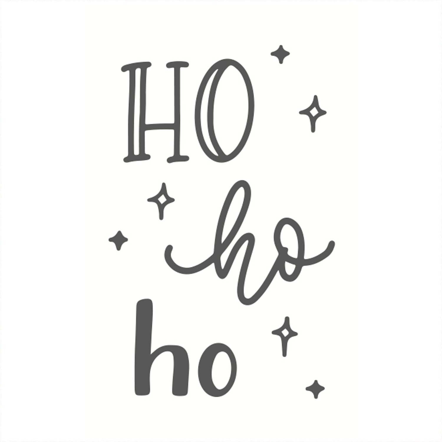 Stempel Ho ho ho weiß 35x55mm Stempel Ho ho ho weiß 35x55mm von May&Berry
