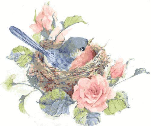 Gobelin Blumen und Vogel– (MG-193) (40X30 cm) Stickbild Stickpackung Halber Kreuzstich von Maya Gobelin