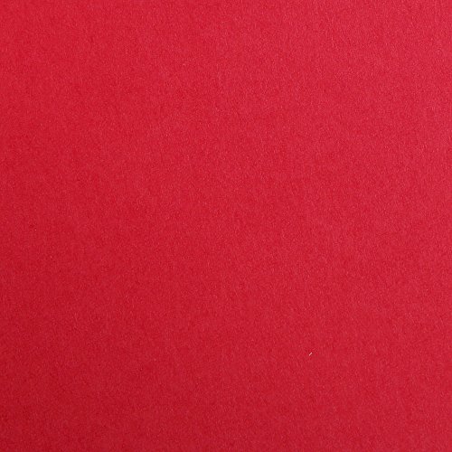 Clairefontaine - Ref 975756C – Maya Smooth Farbige Zeichenkarte (25 Blatt) – 185 g/m² – 70 x 100 cm – rote Farbe – tief gefärbt, säurefrei, pH-neutral von Clairefontaine