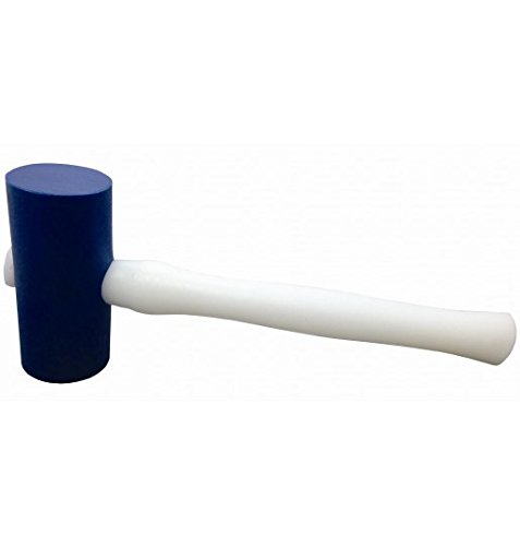Maya PE2350 - Detektierbarer Hammer aus Metall, Griff aus weißem Kunststoff und blauer Hammer von Maya
