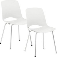 2 Mayer Besucherstühle 2520_02 weiß Kunststoff 2 Mayer Besucherstühle 2520_02 weiß Kunststoff von Mayer