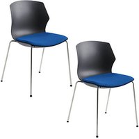 2 Mayer Schalenstühle myPRIMO 2511 01 01 26 396 blau Stoff 2 Mayer Schalenstühle myPRIMO 2511 01 01 26 396 blau Stoff von Mayer