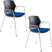 2 Mayer Schalenstühle myPRIMO 2511 01 01 A 26 396 blau Stoff 2 Mayer Schalenstühle myPRIMO 2511 01 01 A 26 396 blau Stoff von Mayer