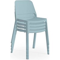 4 Mayer Stapelstühle myNUKE 2050 66 hellblau Kunststoff 4 Mayer Stapelstühle myNUKE 2050 66 hellblau Kunststoff von Mayer