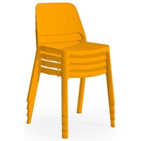 4 Mayer Stapelstühle myNUKE 2050 62 orange Kunststoff 4 Mayer Stapelstühle myNUKE 2050 62 orange Kunststoff von Mayer