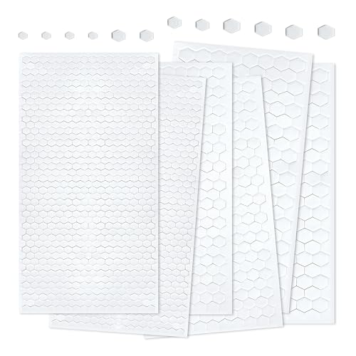 2126 Stück 2 mm dicke doppelseitige Schaumstoffaufkleber – selbstklebende Befestigungspunkte in Minigrößen 5/8/10 mm, weiche weiße EVA-Schaumstoffpads für 3D-Schichtung beim Scrapbooking (Jane) von Mayplous