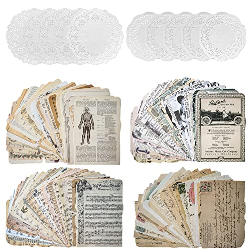 4 Packungen Vintage-Musterpapier Scrapbooking-Papier Dekorpapier Decoupage-Papier einseitig 100 Designs Keine Wiederholung für Kartenherstellung Kunst und Handwerk Collage Geschenkverpackung (Magic) von Mayplous