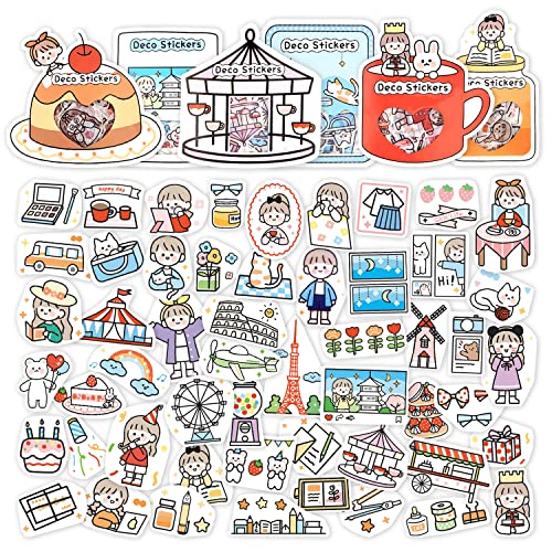 6 Packungen Scrapbooking Aufkleber Washi Aufkleber Dekoration Aufkleber für Kinder Planer Aufkleber 240 Stück 6 Themen Sortiert für Nachrichten im Büro, Zuhause, Schule (Beauty) von Mayplous
