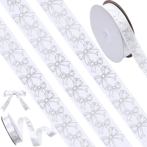 Maysing Schleifenband für Mütter, 45 m, silberfarben, 2,2 cm breit, für Geschenkverpackungen, Mutterbedarf, Basteln, Nähen, Kunst, Hochzeit, Party, Dekoration Maysing Schleifenband für Mütter, 45 m, silberfarben, 2,2 cm breit, für Geschenkverpackungen, Mutterbedarf, Basteln, Nähen, Kunst, Hochzeit, Party, Dekoration von Maysing