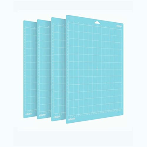 4PCS Schneidematten für Cricut, Ersatz-Schneidematten für Cricut Explore Air 2/Air/One/Maker (StandardGrip, LightGrip, StrongGrip, FabricGrip) 12x12 Zoll Anti-Rutsch&Durable Matte für Cricut (C) von Mayting