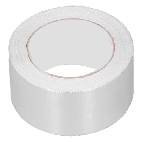 Mayueri Glasfaser -Stoff Aluminium Folie Klebeband 25 Meter, HLK -Rohr -Isolierband für Klimaanlagenkanalversiegelung, Kalte Warmwasserrohrreparatur, Metallreparatur -Klebeband 2,4 Zoll (8cm) von Mayueri