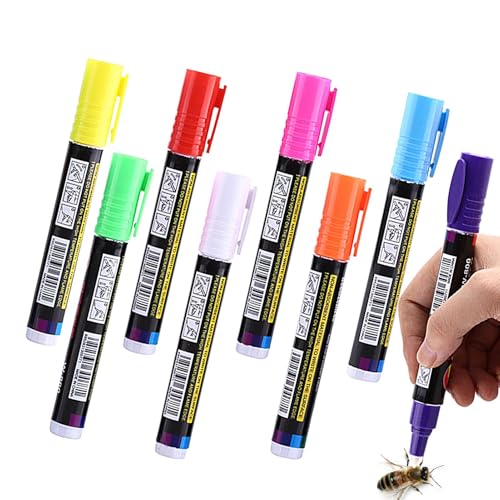 Bienenkönigin Marker Pens - Präzisionsmarkierer, Imkerwerkzeuge | Professionelles wasserdichtes Imkereibedarfs-Set, leuchtende Farbe Sicherheitsmarkierungs-Set inkl Bienenkönigin Marker Pens - Präzisionsmarkierer, Imkerwerkzeuge | Professionelles wasserdichtes Imkereibedarfs-Set, leuchtende Farbe Sicherheitsmarkierungs-Set inkl von Mbiyhgta