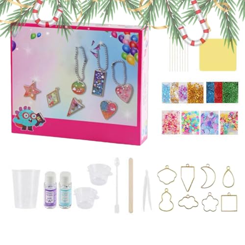Epoxidharz Anhänger Herstellung Kit - Harz Spielzeug, Gießset für | Kristall Epoxidharz Schmuckset, Anhänger Schlüsselanhänger machen ein Set für Enfaa Epoxidharz Anhänger Herstellung Kit - Harz Spielzeug, Gießset für | Kristall Epoxidharz Schmuckset, Anhänger Schlüsselanhänger machen ein Set für Enfaa von Mbiyhgta