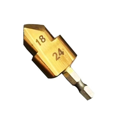 Fräsbohrer, Fräsbohrer, konischer Fräsbohrer, sicherer Kegelbohrer, Rohrreibahle, PVC-Anschlusssparer, Schnellwechselbohrer mit Sechskantschaft für Holz und Metall Fräsbohrer, Fräsbohrer, konischer Fräsbohrer, sicherer Kegelbohrer, Rohrreibahle, PVC-Anschlusssparer, Schnellwechselbohrer mit Sechskantschaft für Holz und Metall von Mbiyhgta