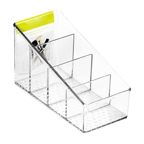Geteilter Aufbewahrungsbehälter, Schreibtischfach-Organizer - Transparenter Schreibtisch-Organizer mit 4 geteilten Fächern | Nachttisch Schreibwarenhalter, Kosmetikbehälter für Radiergummi Geteilter Aufbewahrungsbehälter, Schreibtischfach-Organizer - Transparenter Schreibtisch-Organizer mit 4 geteilten Fächern | Nachttisch Schreibwarenhalter, Kosmetikbehälter für Radiergummi von Mbiyhgta