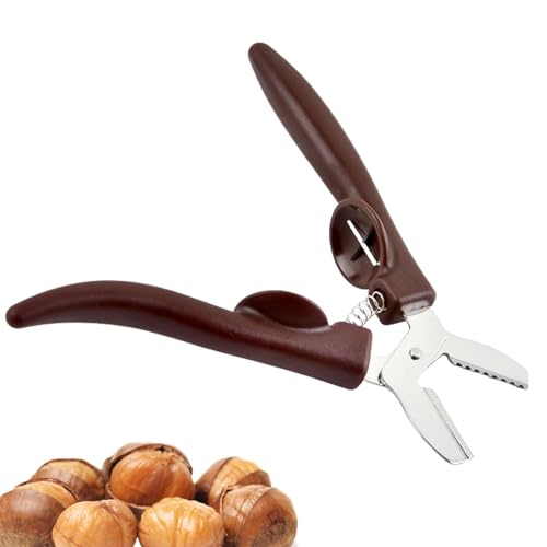 Kastanienöffner, Kastanienöffner, Werkzeug zum Knacken von Kastanien, Cracker Cutter aus Edelstahl, Nussöffner Zange aus Metall mit rutschfestem Griff, Kastanienschäler, Schere, Schalenbrecher P Kastanienöffner, Kastanienöffner, Werkzeug zum Knacken von Kastanien, Cracker Cutter aus Edelstahl, Nussöffner Zange aus Metall mit rutschfestem Griff, Kastanienschäler, Schere, Schalenbrecher P von Mbiyhgta