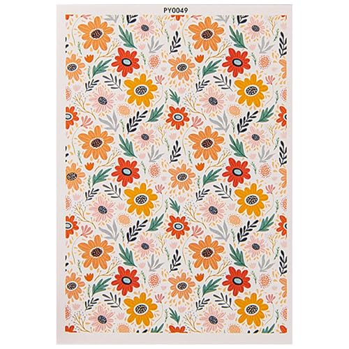 Keramikübertragungspapier - Blütenschuhtonabziehbilder, handgefertigte Blumenabziehbilder | Keramikabziehbilder Keramik Keramik, wasserlösliches Transferpapier farbenfrohe Blumenabziehbilder Ohrringe Keramikübertragungspapier - Blütenschuhtonabziehbilder, handgefertigte Blumenabziehbilder | Keramikabziehbilder Keramik Keramik, wasserlösliches Transferpapier farbenfrohe Blumenabziehbilder Ohrringe von Mbiyhgta