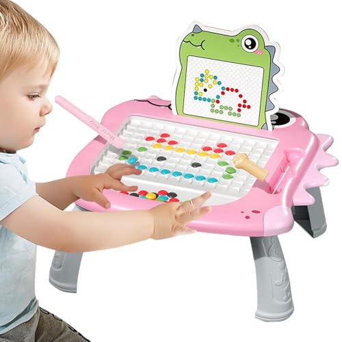 Magnetisches Zeichenbrett für magnetische Schreibtafel, Reise-Spielzeug mit Magnetpunkten, magnetisches Zeichenbrett für Kunstblock mit bunten Formen, Gribbrett von Mbiyhgta