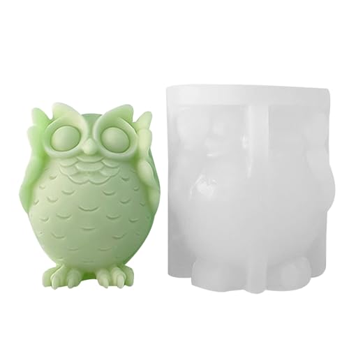 Mbiyhgta 3D-Eulen-Silikonform, Eulen-Harzform | Flexible Silikonform Seifenform | Kerzenform, antihaftbeschichtete Gießform aus Kunstharz zum Basteln von Seifenkerzen in Eulenform Mbiyhgta 3D-Eulen-Silikonform, Eulen-Harzform | Flexible Silikonform Seifenform | Kerzenform, antihaftbeschichtete Gießform aus Kunstharz zum Basteln von Seifenkerzen in Eulenform von Mbiyhgta