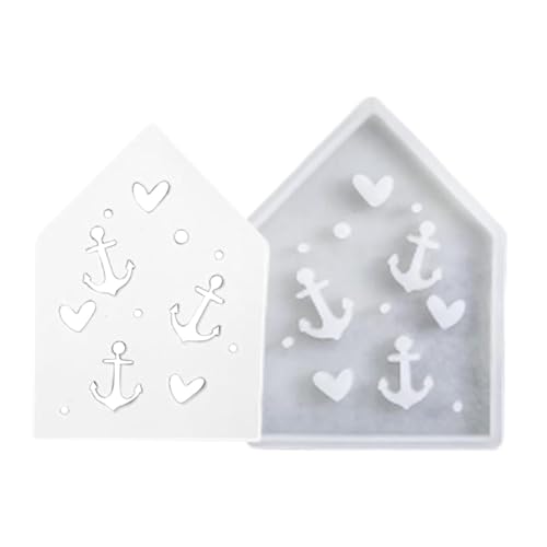Mbiyhgta DIY Silikonformen für Epoxidharz, DIY Epoxidharz Formen, Haus Silikonform, Thema Haus am Meer Schokoladenform, hohles Design, handgefertigt Mbiyhgta DIY Silikonformen für Epoxidharz, DIY Epoxidharz Formen, Haus Silikonform, Thema Haus am Meer Schokoladenform, hohles Design, handgefertigt von Mbiyhgta