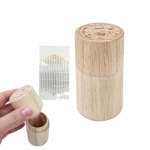 Mbiyhgta Etui für Nähnadeln, Nadelhalter zum Nähen | Nadelkissen, tragbare Werkzeugbox | Aufbewahrungsbox mit Nadelabdeckung aus Holz, Nadelkissen Mbiyhgta Etui für Nähnadeln, Nadelhalter zum Nähen | Nadelkissen, tragbare Werkzeugbox | Aufbewahrungsbox mit Nadelabdeckung aus Holz, Nadelkissen von Mbiyhgta