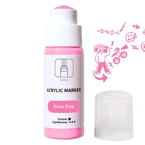 Mbiyhgta Graffiti-Farbstifte, 18-mm-Spitze Acrylmarker Stiftwasserbasis, dauerhafte 60 ml Mop Graffiti-Marker wasserdichte, fade-resistente -Lieferungen für alle Oberflächen von Mbiyhgta