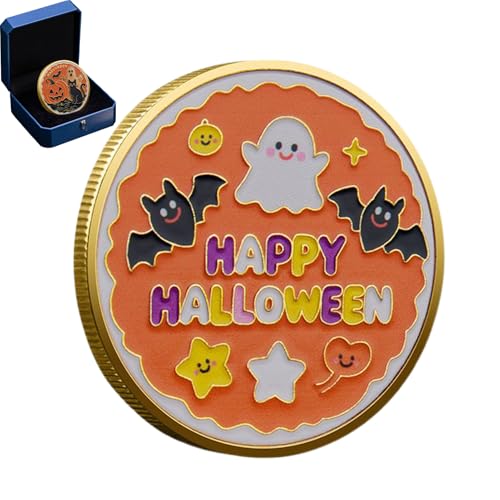 Mbiyhgta Halloween Münze - Halloween Souvenir Challenge Coin | Gedenken Andenken Sammlerstück Geschenk für Freunde Frauen Vater Mutter Familie Erwachsene Mbiyhgta Halloween Münze - Halloween Souvenir Challenge Coin | Gedenken Andenken Sammlerstück Geschenk für Freunde Frauen Vater Mutter Familie Erwachsene von Mbiyhgta