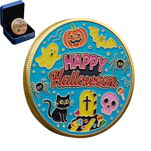 Mbiyhgta Halloween Münze - Halloween Souvenir Challenge Coin | Gedenken Andenken Sammlerstück Geschenk für Freunde Frauen Vater Mutter Familie Erwachsene Mbiyhgta Halloween Münze - Halloween Souvenir Challenge Coin | Gedenken Andenken Sammlerstück Geschenk für Freunde Frauen Vater Mutter Familie Erwachsene von Mbiyhgta
