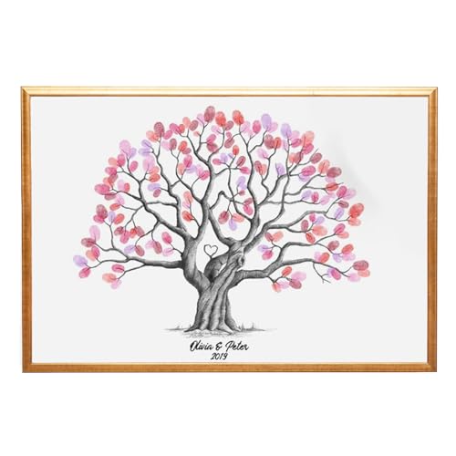 Mbiyhgta Leinwand mit Fingerabdrücken – Gästebuch, personalisierbar, für Hochzeitsschilder für Gäste, ideal für Partys, Babypartys und andere Feiern Mbiyhgta Leinwand mit Fingerabdrücken – Gästebuch, personalisierbar, für Hochzeitsschilder für Gäste, ideal für Partys, Babypartys und andere Feiern von Mbiyhgta