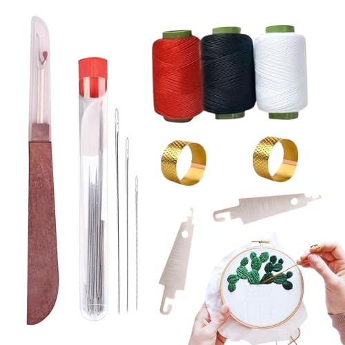 Mbiyhgta Nähset | Reise Handnähset Für Erwachsene - Komplette Stickaccessoires Bastelbedarf Für Leder Reisen Haushalt Kleidung Schneiderei Anfänger Erwachsene Mbiyhgta Nähset | Reise Handnähset Für Erwachsene - Komplette Stickaccessoires Bastelbedarf Für Leder Reisen Haushalt Kleidung Schneiderei Anfänger Erwachsene von Mbiyhgta