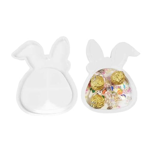 Mbiyhgta Osterhasen flache Form Silikonform Ostern Silikonform Silikonform Silikonform Epoxidharz Gießform Display Gipsharz Gießformen von Mbiyhgta
