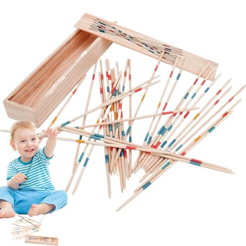 Mbiyhgta Sammelstäbe aus Holz, traditionelles koreanisches Spiel, Balancespiel, 31 Holzstäbe – Familien-Stick-Set, pädagogische Aktivität im Vorschulalter für die Kinder und die Mbiyhgta Sammelstäbe aus Holz, traditionelles koreanisches Spiel, Balancespiel, 31 Holzstäbe – Familien-Stick-Set, pädagogische Aktivität im Vorschulalter für die Kinder und die von Mbiyhgta