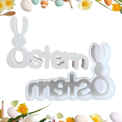 Mbiyhgta Silikon Kaninchen Gussform Frühling Ostern Hasen Form - Frühlingskerzen Gießform | DIY glatte Innenwand Dekoration für Hochzeiten, Ostern Mbiyhgta Silikon Kaninchen Gussform Frühling Ostern Hasen Form - Frühlingskerzen Gießform | DIY glatte Innenwand Dekoration für Hochzeiten, Ostern von Mbiyhgta