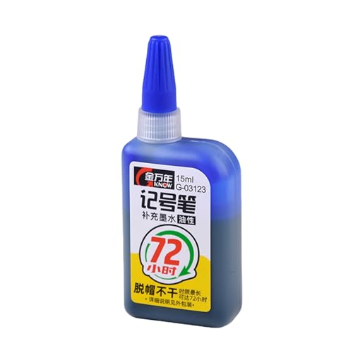 Nachfüllinte für Marker - wasserdichtes Multikolor -Handwerk, Markerzubehör | 22 Stunden Superfarbe Nachfüllung permanenter Marker -Tinte für Marker mit lang anhaltender Farbe und professionelle Kunst Nachfüllinte für Marker - wasserdichtes Multikolor -Handwerk, Markerzubehör | 22 Stunden Superfarbe Nachfüllung permanenter Marker -Tinte für Marker mit lang anhaltender Farbe und professionelle Kunst von Mbiyhgta