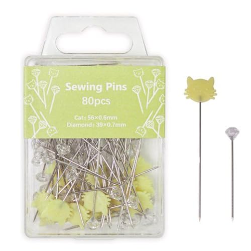 Nähnadeln – 80 Positionierungsnadeln für Handwerk, Textilzubehör für Anfänger und Fortgeschrittene, Zubehör für Patchwork und kreative Hobbys Nähnadeln – 80 Positionierungsnadeln für Handwerk, Textilzubehör für Anfänger und Fortgeschrittene, Zubehör für Patchwork und kreative Hobbys von Mbiyhgta