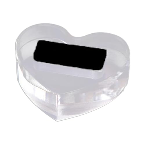 Ringständer - Schmuckständer aus Acryl, eleganter Ring-Organizer | Langlebiger und stapelbarer Ständer, Ohrringablage in Herzform für Ringe, Ohrringe Ringständer - Schmuckständer aus Acryl, eleganter Ring-Organizer | Langlebiger und stapelbarer Ständer, Ohrringablage in Herzform für Ringe, Ohrringe von Mbiyhgta