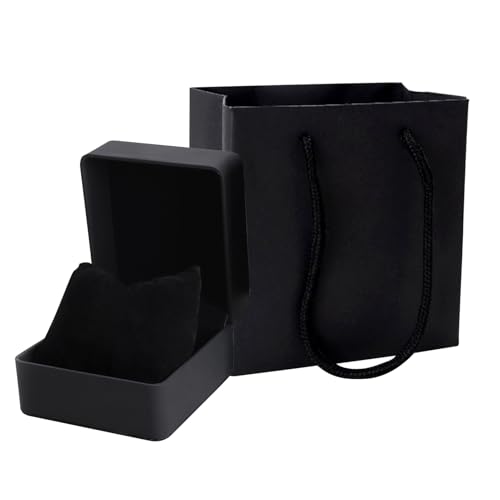 Schlichte Uhrenbox aus PU-Leder mit weichem Kisseneinsatz, Organizer zur Aufbewahrung von Schmuck, leicht, für Männer und Frauen | Reiseuhrenhalter, für Männer von Mbiyhgta