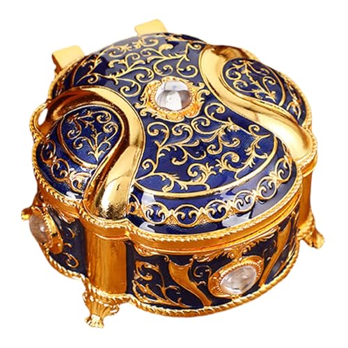 Schmuckhalter, runder Schmuckorganizer, vielseitig verwendbar, Schmuckkästchen, elegantes und tragbares Schmuckkästchen, runde Schmuckschatulle für Halsketten, Uhren, Ohrstecker von Mbiyhgta