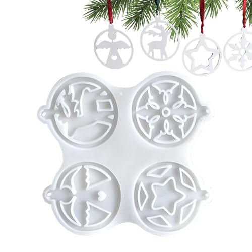 Silikon Weihnachtsformen, Weihnachtsornament Form, Silikon Elch Anhänger Herstellung Formen, Weihnachtsdekoration Formen, Weihnachten Anhänger Formen für Epoxidharz, Anhänger von No von Mbiyhgta