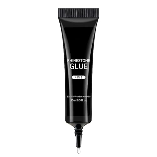 Solides Nagelkleber-Gel – Soft UV Light, gebrochene Nägel reparieren | Fünfzehn ml starker Nagelkleber auf Gelnägel, für Strasssteine, kleine Dekorationen, Perlen, Edelsteine mit O-Kleber Solides Nagelkleber-Gel – Soft UV Light, gebrochene Nägel reparieren | Fünfzehn ml starker Nagelkleber auf Gelnägel, für Strasssteine, kleine Dekorationen, Perlen, Edelsteine mit O-Kleber von Mbiyhgta