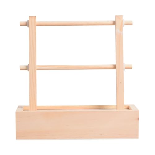 Spinner-Garnhalter, Holzdrahthalter, handgefertigter Drahtspender aus Holzdraht, mit Halterung für Drahtkugelhalter, Aufbewahrungsbox, doppellagiges Design für Liebhaber von Mbiyhgta