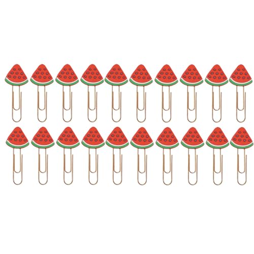 Wassermelonen-Büroklammern – lustige Büroklammern in Fruchtform, wiederverwendbare Memo-Clips in Fruchtform, multifunktionale Wassermelonen-Clips zum Organisieren von Papieren Wassermelonen-Büroklammern – lustige Büroklammern in Fruchtform, wiederverwendbare Memo-Clips in Fruchtform, multifunktionale Wassermelonen-Clips zum Organisieren von Papieren von Mbiyhgta