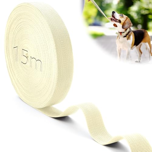 Mbsomnus 15M Gurtband Polypropylen Gurtband 25 mm Creme Gurtband Baumwolle Taschengurt Gurtbänder Wasserresistent Nylonband für Schneiden Nähen DIY Hundeleinen Gepäckgurten Rucksack Handtaschen Mbsomnus 15M Gurtband Polypropylen Gurtband 25 mm Creme Gurtband Baumwolle Taschengurt Gurtbänder Wasserresistent Nylonband für Schneiden Nähen DIY Hundeleinen Gepäckgurten Rucksack Handtaschen von Mbsomnus